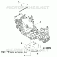 CHASSIS, MARCO PRINCIPAL AND SKID PLATE