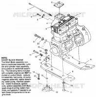 MONTAJE DEL MOTOR SLT 700 B964166 and  Intl. SLT 700 I964166 (4933923392B001)