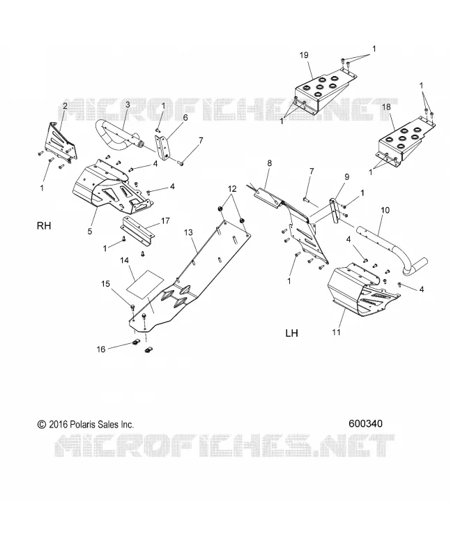CHASSIS, PROTECCIÃN DEL EMBRAGUE AND FOOTRESTS