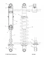 SUSPENSION, SHOCK TRASERO TRACK