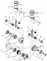PISTÓN Y CIGÜEÑAL 440 0942760 AND 440 SKS 0942560 (4925072507033A)