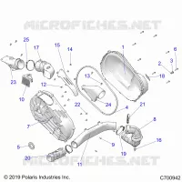 TREN, CLUTCH COVER AND DUCTING