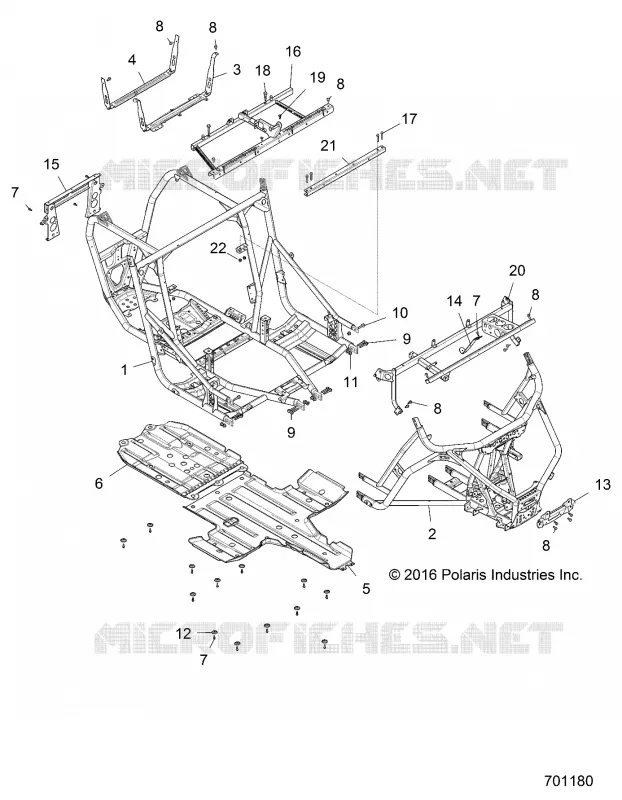 CHASSIS, MARCO PRINCIPAL AND SKID PLATES