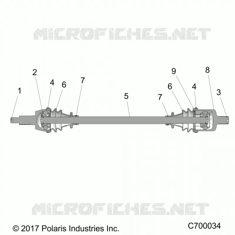 TREN, FRONT HALF SHAFT