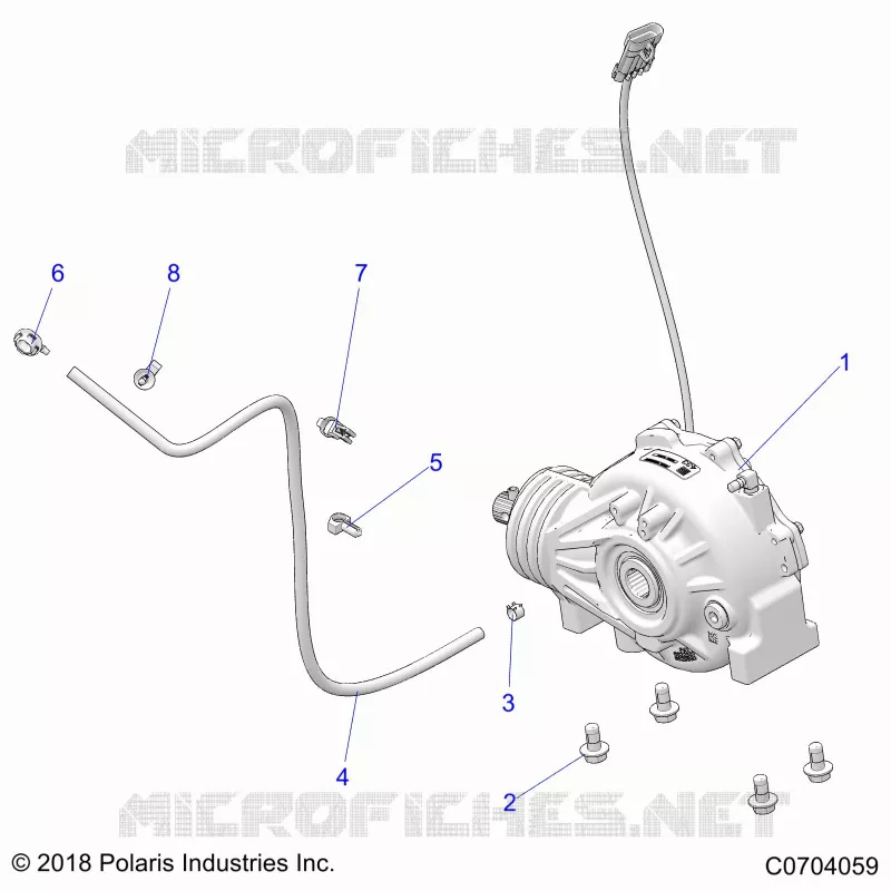 TREN, FRONT GEARCASE MOUNTING