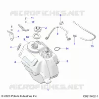SISTEMA DE COMBUSTIBLE, FUEL TANK ASM.