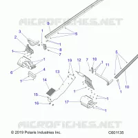 CHASSIS, PROTECCIÃ³N DEL EMBRAGUE, FOOTRESTS, TUNNEL GRIPS