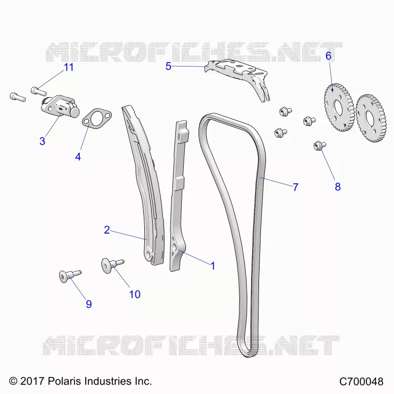 LA CADENA DE LEVAS AND TENSIONER
