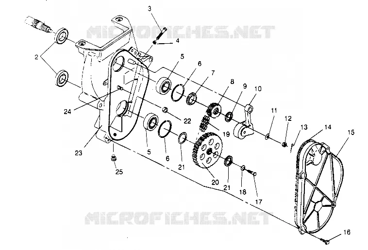 CADENACASE ASSEMBLY 600 XCR 0951676 (4929132913B009)