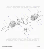 ENGINE, ALTERNADOR AND COMPRESSOR