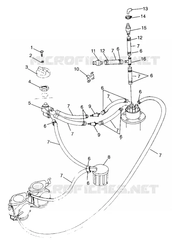SISTEMA DE COMBUSTIBLE HURRICANE B974473 and Intl. HURRICANE I974473 (4941044104A011)