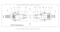 TREN, FRONT HALF SHAFT