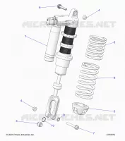SUSPENSION, CHOQUE FRONTAL MOUNTING, STANDARD/PREMIUM