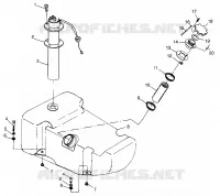 GASOLINA TANK SL 700 B974071, Intl. SL 700 I974071, SL 700 Deluxe B974072 and I (4940874087A010)