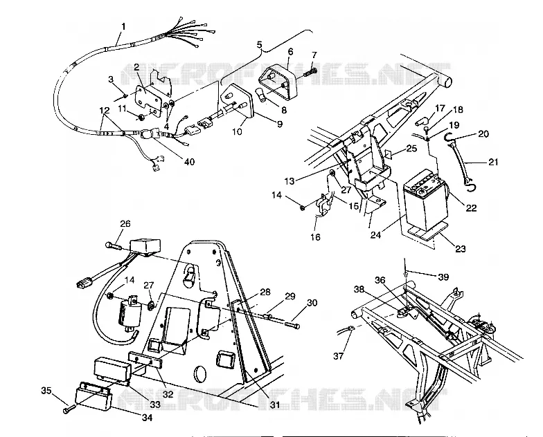 ELECTRICA/LUZ DE LA COLA ASSEMBLY 2X4 350L W937539 (4924032403029A)