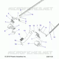 CHASSIS, PROTECCIÃ³N DEL EMBRAGUE, FOOTRESTS, TUNNEL GRIPS