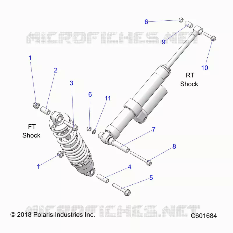 SUSPENSION, MONTAJE DE DESCARGA, REAR SUSP.