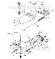 ASIENTO Y tanque de gas ASAMBLEA  TRAIL 0952761 (4928862886A009)
