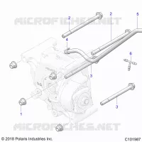 TREN, REAR GEARCASE, MOUNTING