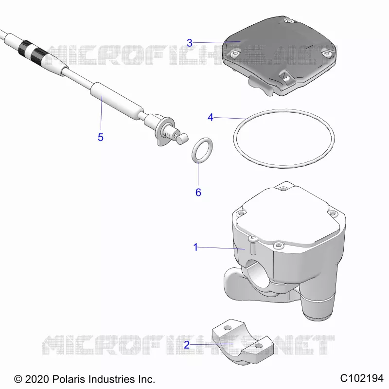 GOBIERNO, CONTROLS, THROTTLE ASM. AND CABLE