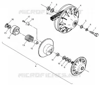 accionado de embrague Magnum 2X4 W98AA42A (4945524552B012)