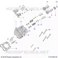ENGINE, CULATA, CAMS AND VALVES