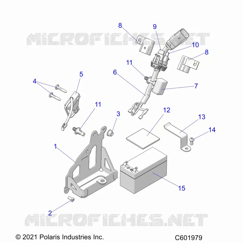 ELECTRICA, BATTERY, MANUAL START POWER UP COMPONENTS