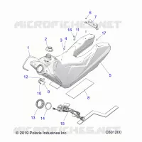 SISTEMA DE COMBUSTIBLE, FUEL TANK ASM.