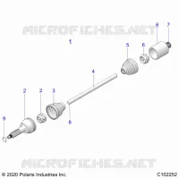 TREN, REAR DRIVE SHAFT