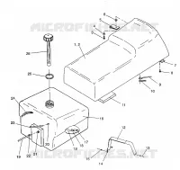 ASIENTO Y tanque de gas ASAMBLEA WIDETRAK GT / X932061 (4924722472002A)