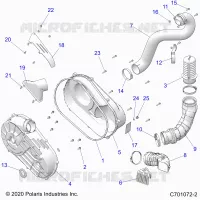 TREN, CLUTCH COVER AND DUCTING