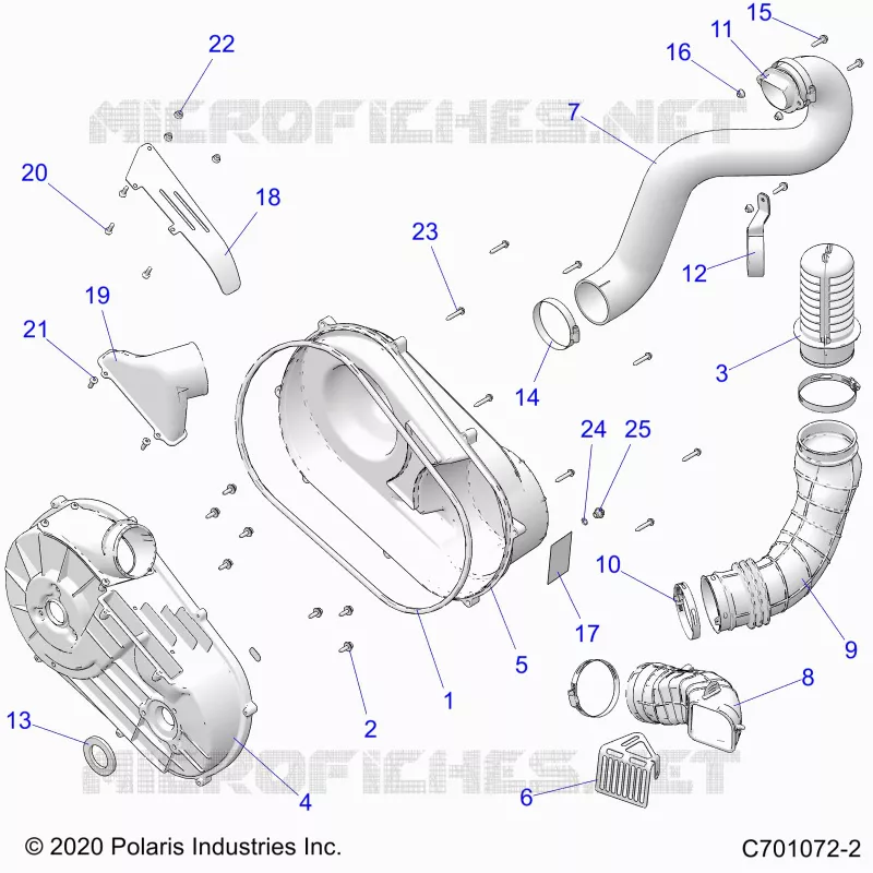 TREN, CLUTCH COVER AND DUCTING