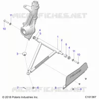 SUSPENSION, A-ARM AND PUNTAL MOUNTING