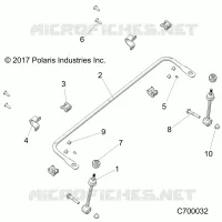 SUSPENSIÃ“N DELANTERA STABILIZER BAR- R18RRE99NS (C700032)
