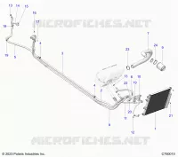 AIRE ACONDICIONADO CONDENSER AND HOSE ROUTINGS