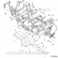 CHASSIS, MARCO PRINCIPAL AND SKID PLATES