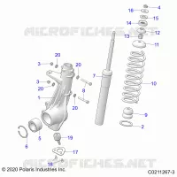 SUSPENSION, PUNTAL DELANTERO
