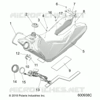 SISTEMA DE COMBUSTIBLE, FUEL TANK ASM.