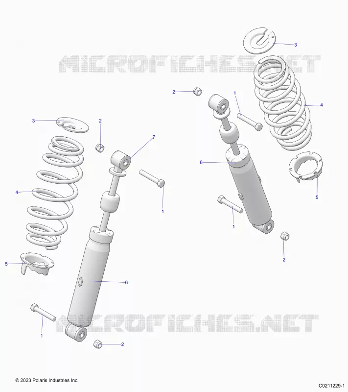 SUSPENSION TRASERA SHOCK AND MOUNTING