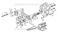CAJA DE ENGRANAJES/FRENO and cubierta de la cadena MOUNTING XPRESS 300 W98CA28C (4945364536C002)