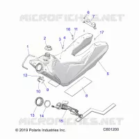 SISTEMA DE COMBUSTIBLE, FUEL TANK ASM.