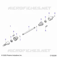 TREN, REAR DRIVE SHAFT
