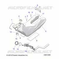 SISTEMA DE COMBUSTIBLE, FUEL TANK ASM.