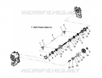 INTERNOS caja de engranajes COMPONENTS