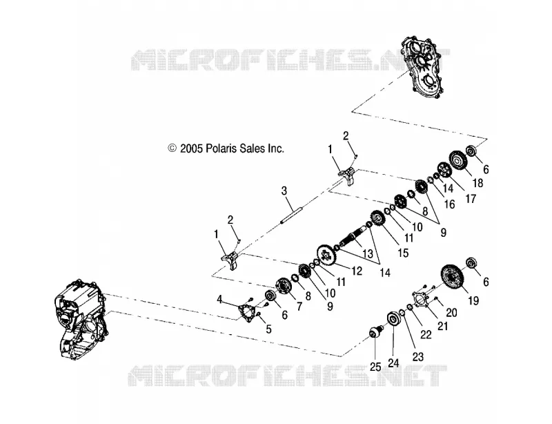 INTERNOS caja de engranajes COMPONENTS