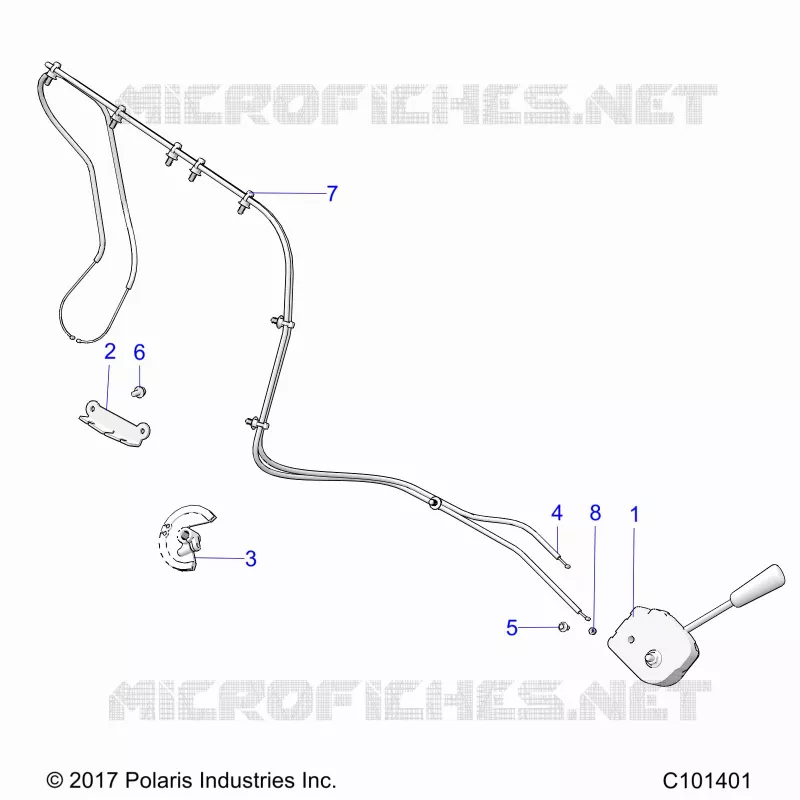TREN, SHIFT LEVER