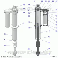 SUSPENSION TRASERA SHOCK