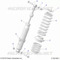 SUSPENSION, SHOCK TRASERO