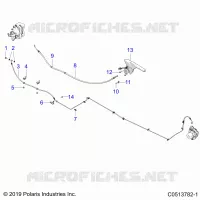FRENO TRASERO BRAKE LINE AND PARK BRAKE