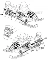 ETIQUETAS XLT TOURING 0973357 and EUROPEAN XLT TOURING E973357 (4937723772B001)